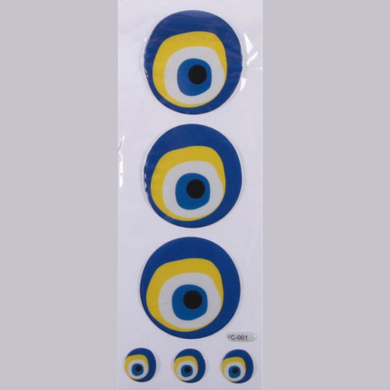 Nazar Amulet Groß Face Sticker Aufkleber - FC001 - Mytortenland